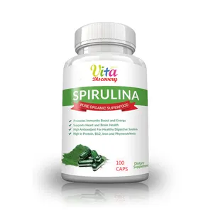 Spirulina kapsül klorofil Spirulina tabletleri bağışıklık artırmak cilt için iyi etkili zayıflama kapsülleri