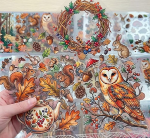 Film de transfert thermique Premium Hiver pour tasses/mugs avec motifs en caoutchouc de dessins animés de Noël (pingouin et maison en pain d'épices) - Product Image 3