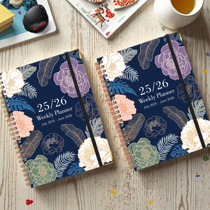 2025 A5 Xoắn Ốc Nhật Ký Và Làm Việc Tập Thể Dục Kế Hoạch Cross-Biên Giới Tiếng Anh Máy Tính Xách Tay Với In Kỹ Thuật Số Kinh Doanh Quà Tặng Khuyến Mãi - Product Image 3