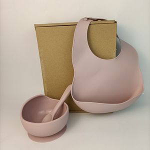 Vente en gros de <span class=keywords><strong>kit</strong></span> d'alimentation pour bébé en silicone sans BPA pour bavoir et bol à ventouse avec cuillère <span class=keywords><strong>Kit</strong></span> de conception en usine - Product Image 2