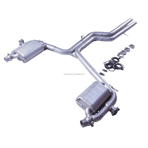 ระบบไอเสียแบบ Catback Valvetronic ของ REV เหมาะสำหรับรถยนต์ <span class=keywords><strong>Audi</strong></span> <span class=keywords><strong>A6</strong></span> C8 3.0T Crossover Touring Edition 4WD ปี <span class=keywords><strong>2022</strong></span> - Product Image 1