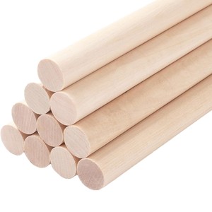 Varillas de madera redondas de 16 mm de diámetro para manualidades, para percheros de ropa. - Product Image 5