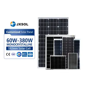 批发供应商价格面板Solares Para Casa Costos 180w 200w 300w 380w单晶太阳能光伏电池板