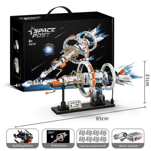 Programação App Controle Remoto Space Rocket Ship Building Blocks Puzzle Diy Montagem Modelo Puzzle Presente Brinquedos infantis para criança - Product Image 6