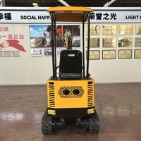 Excavator Mini Crawler HDL QH12-3, Kedalaman Penggalian 1700mm, Bucket 0.03m, Mesin Hidrolik Koop Engine untuk Lanskap