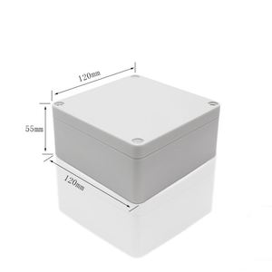 Caja Impermeable con Clasificación IP67 EBM HF-H-408, Caja de Conexiones Eléctricas Pequeña para Exteriores, Plástico ABS, Orificios de Fijación con Tornillos - Product Image 3