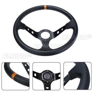 Volante Deportivo Universal de 350 mm y 14 Pulgadas de PU y Aleación de Aluminio para Carreras y Drifting con Diseño Cóncavo Profundo - Product Image 2