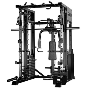 Machine Smith NJ, Équipement d'entraînement complet pour le corps, Équipement de fitness, Équipement de gym multifonctionnel pour la maison, Rameur - Product Image 5