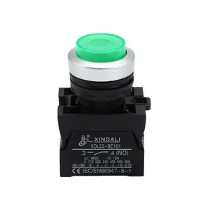 Interruptor de botón eléctrico momentáneo verde LED de montaje en Panel de 22mm de equipo de XDL22-CWL3361