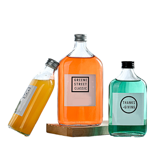 Bouteille en verre créative à col étroit pour jus, vodka, café infusé à froid, boissons – 200ml, 250ml, 350ml, 500ml - Product Image 1