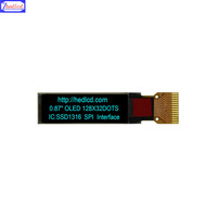 Venta de Fábrica, Módulo de Pantalla OLED de 0.87 Pulgadas, 128*32, 128x32, con Interfaz SPI I2C SSD1316 para Dispositivos Electrónicos Vestibles