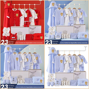 Ropa de bebé unisex utilizable todo el año estampado de alta calidad 100% algodón puro imprescindible artículos de bebé recién nacido conjunto de productos de bebé - Product Image 2