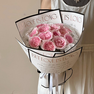 Papel de Regalo Impermeable con Letras Inglesas AM-FMC62 Ammy 30*45cm, Papel de Regalo Floral, Material para Manualidades - Product Image 4