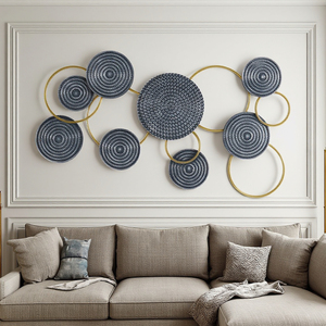 Décoration <span class=keywords><strong>murale</strong></span> <span class=keywords><strong>en</strong></span> <span class=keywords><strong>métal</strong></span> Vente <span class=keywords><strong>en</strong></span> gros 2025 Home Accent 85.73*5.08*50.8CM <span class=keywords><strong>Bleu</strong></span> Blanc Or Décoration <span class=keywords><strong>en</strong></span> <span class=keywords><strong>métal</strong></span> pour mur - Product Image 2