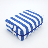 Pochette de voyage portable en tissu éponge doux avec fermeture éclair, personnalisable avec logo, pour bonbons, cosmétiques et maquillage, idéale pour le quotidien et les sacs.