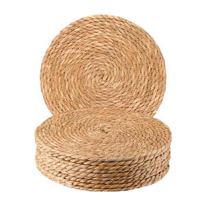 <span class=keywords><strong>Tovagliette</strong></span> in Giacinto d'Acqua Naturale Stile Boho, 12 e 13 Pollici, Intrecciate in <span class=keywords><strong>Vimini</strong></span>, Rustiche per Tavola da Pranzo - Product Image 1