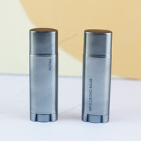 Mini 5 grammes ovale plat en plastique à visser conteneur vide baume à lèvres bouteille bâton Tube pour shampooing Lotion soins de la peau sérum utilisation