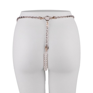 Cadena de cintura metálica FISTSX con cadena de perlas, tanga sexy, lencería metálica, juego BDSM, lencería erótica para mujer - Product Image 4