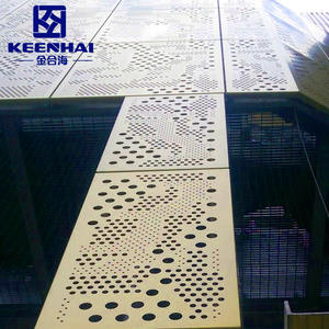 كينهاي أنودة لوحة الألومنيوم بأكسيد الألومنيوم ورقة واجهة مثقبة لبناء الجدار الخارجي استخدام - Product Image 6