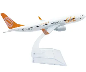 Set Regalo <span class=keywords><strong>di</strong></span> Modellini <span class=keywords><strong>di</strong></span> Aerei Boeing B737 B747 in Scala 1:400, 16cm, in Lega Pressofusa - Product Image 2