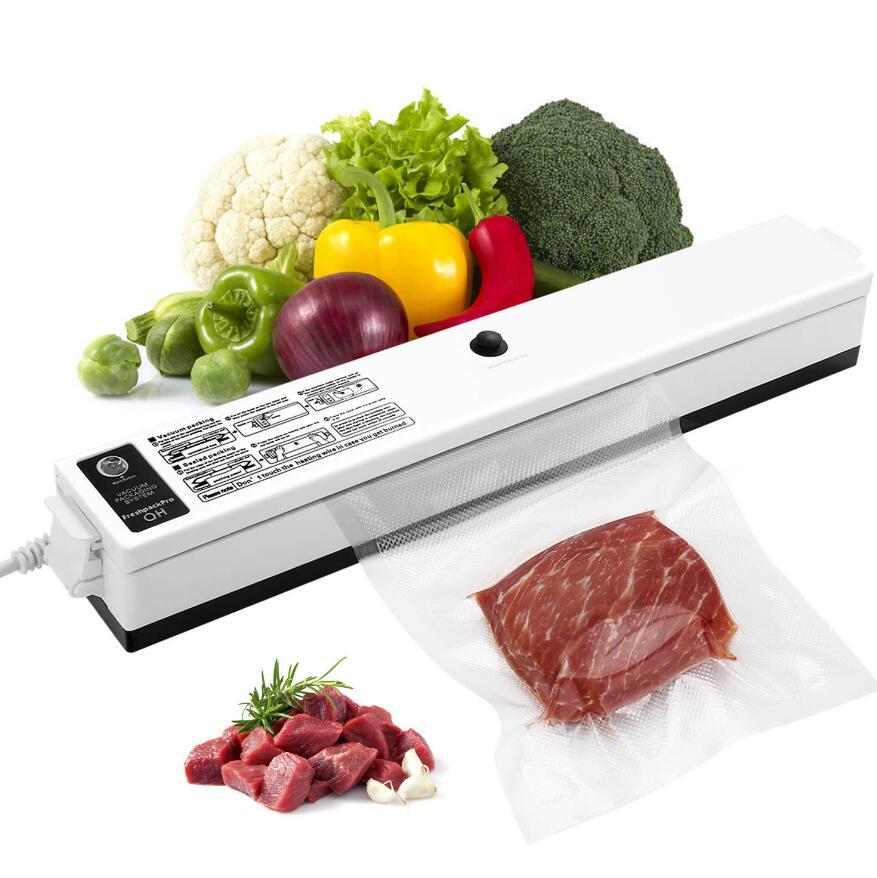 Vacuum Food Sealer For Home Kitchen 220V/110V Automatic Vacuum Sealer Packaging Machine Include 15pcs Food Saver Bags