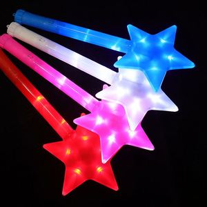Bâton lumineux en plastique en forme de grande étoile, accessoire de cheering pour concerts et fêtes, cadeau personnalisable avec logo - Product Image 3