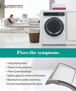 Filtro de <span class=keywords><strong>Secadora</strong></span> 137623900 para Secadoras <span class=keywords><strong>Electrolux</strong></span> Kenmore EIMED55IIW3 EIMED60LT4 3015965 AP5805190 PS8770145 Filtro de Pelusa para <span class=keywords><strong>Secadora</strong></span> - Product Image 5