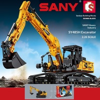 Senbao 712016-712037 Sany Heavy Industry Engineering Vehicle Crane Excavator Boys Educational ABS Plastic Building Blocks
