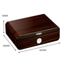 Humidor Clásico Canadiense de Madera de Cedro para Cigarros, Diseño Elegante