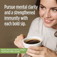 Focus personnalisé et énergie Matcha Vitamine B Superfood Café Collagène Champignon Café