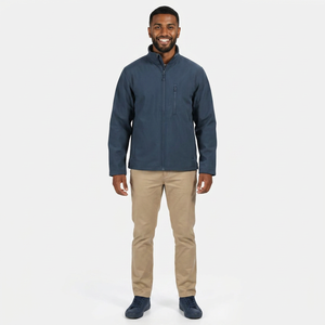 Veste Softshell imperméable coupe-vent à 2 couches bleu foncé, best-seller - Product Image 1
