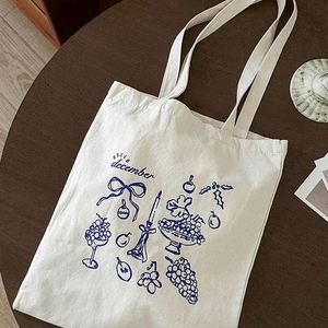Sac de shopping en toile de coton naturel biodégradable, sac fourre-tout en toile durable avec poignée pour le shopping - Product Image 2