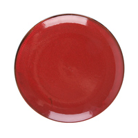 Service de vaisselle en porcelaine noire et rouge pour événements de cafétéria - Assiettes jetables écologiques au design minimaliste pour la rentrée scolaire