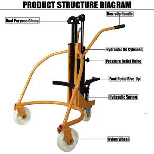 China Buen Precio Bomba hidráulica Aceite Tambores de acero Camión 300kg 660lbs Tambor de aceite Camión Tambor Carretilla elevadora - Product Image 2