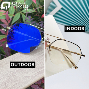 Gafas de Sol que Cambian de Color Lunettes de Soleil <span class=keywords><strong>Santi</strong></span> Lumire Bleue - Semi-Montura, Bloqueo de Luz Azul - Product Image 3