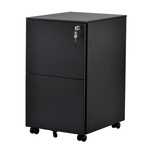 Nhà văn phòng tất cả các thép có thể khóa di động bệ Tủ hồ sơ với 2 ngăn kéo tập tin cho A4 pháp lý và kích thước thư - Product Image 1