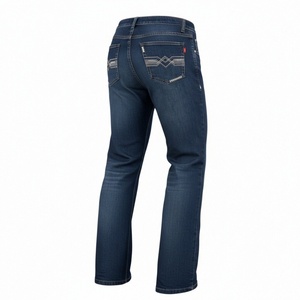 Pantalones <span class=keywords><strong>de</strong></span> Trabajo Resistentes al Fuego NFPA2112, 98% Algodón, 2% Elástico, Jeans Elásticos FR para Mujer, Jeans Clásicos para Hombre, Pantalones <span class=keywords><strong>de</strong></span> Seguridad Cat2 - Product Image 4