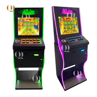 QIQU Retro Arcade19 pouces Station de jeu à armoire horizontale avec ambiance LED Jeux à pièces jeu d'adresse Offre Spéciale USA