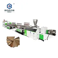 BOGDA مرّكب من الخشب والبلاستيك آلة خط إنتاج الورق المقوى لصنع WPC البلاستيك