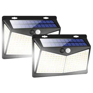 212 LED Không Thấm Nước 3 Chế Độ Năng Lượng Mặt Trời Ánh Sáng Sân Vườn Ngoài Trời Không Thấm Nước Pir Năng Lượng Mặt Trời Cảm Biến Chuyển Động Ánh Sáng