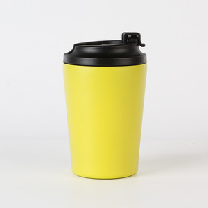 Wholesale Travel <b>Coffee</b> Tumbler 12oz Stainless Steel Double Wall Insulated Mug with Handle and Lid Leak-Proof BPA Free - Product Image 1