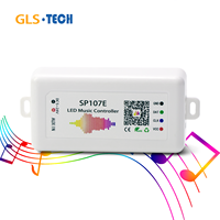 Contrôleur de bande LED SPI RGBIC BT avec synchronisation musicale, compatible WS2811 WS2812B, variateur de pixels LED intelligent pour la maison, certifié CE RoHS, contrôle par application
