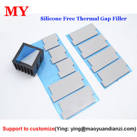 Almohadilla Térmica Suave de 2W-12.8W, 0.3/0.5/1.0/1.5/2.0/2.5/3.0mm, Almohadilla Conductora de Calor para Computadoras Industriales, IC, GPU, Baterías