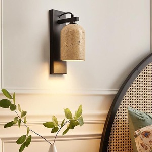 Lámpara de Pared de Estilo Japonés Wabi-Sabi de Color Crema para Dormitorio y Sala de Estar, para Hoteles, Restaurantes, Hostales y Tiendas de Ropa - Product Image 3