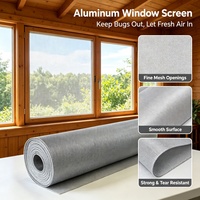 Moustiquaire en aluminium pour portes et fenêtres, protection contre les insectes et les moustiques, pour la ventilation des bâtiments