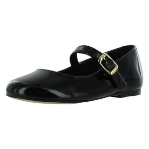 Zapatos Mary Jane de charol negro con correa de hebilla para niñas pequeñas, marca Polo Kinslee. - Product Image 1