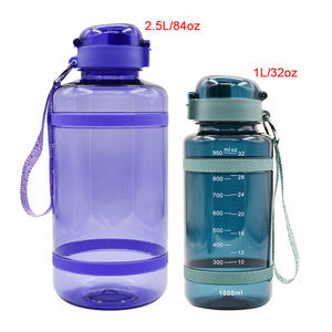 Colore gradiente grande capacità sport borraccia portatile sport personalizzato bottiglia d'acqua gallone bottiglia d'acqua con paglia - Product Image 1