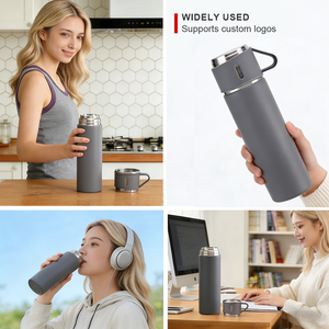 Boîte cadeau de tasse à vide de luxe en acier inoxydable de haute qualité 500 ml Garde au chaud/au froid Idéal pour les événements - Product Image 6