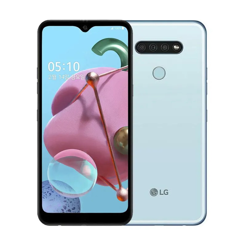 LG Q51 kore'nin K51 32GB 3GB RAM 6.5 inç Android 10 OS 4000 mAh GSM Unlocked yenilenmiş telefon