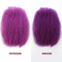 Elegante Capello Umano Afro Kinky Bulk con Sale e Pepe Peruviani per Treccine e Dreadlock, Colore Viola, Doppia Trama a Macchina, Origine Cina